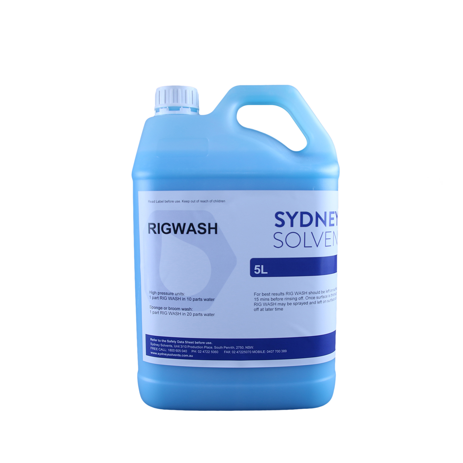 Car Cleaner Rig Wash 5 Litre Sydney Solvents Free Shipping