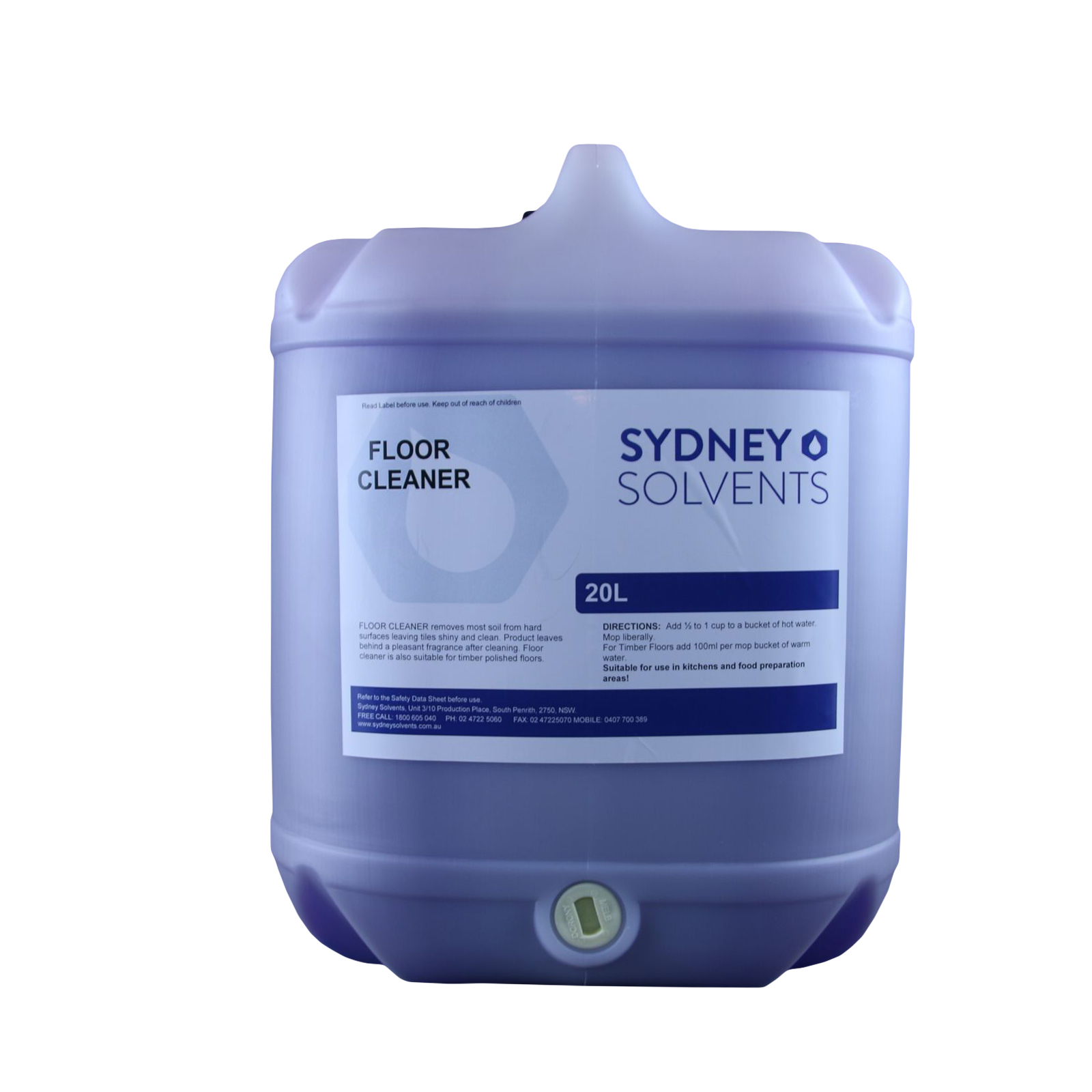 Floor Cleaner 20 Litre Sydney Solvents