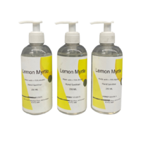 Lemon Myrtle Antibacterial Instant Hand Sanitiser Gel 3 X 250ml Pack