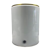 White & Gold Steel Empty 20 Litre  