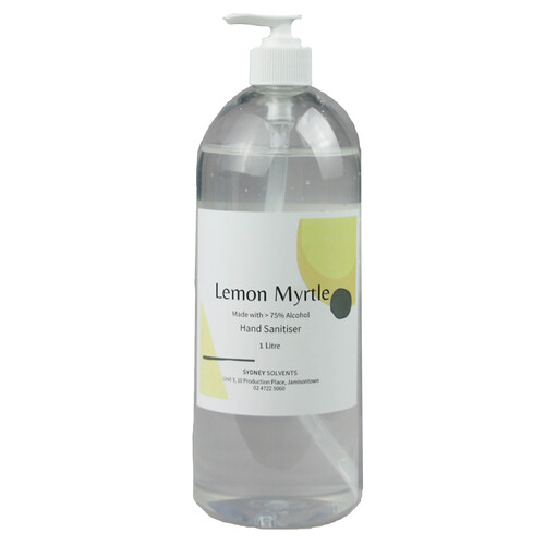 Lemon Myrtle Antibacterial Instant Hand Sanitiser Gel 1 Litre