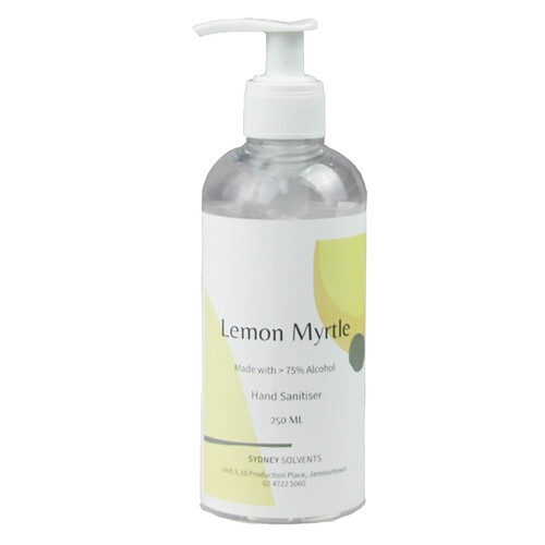 Lemon Myrtle Antibacterial Instant Hand Sanitiser Gel 250ml 