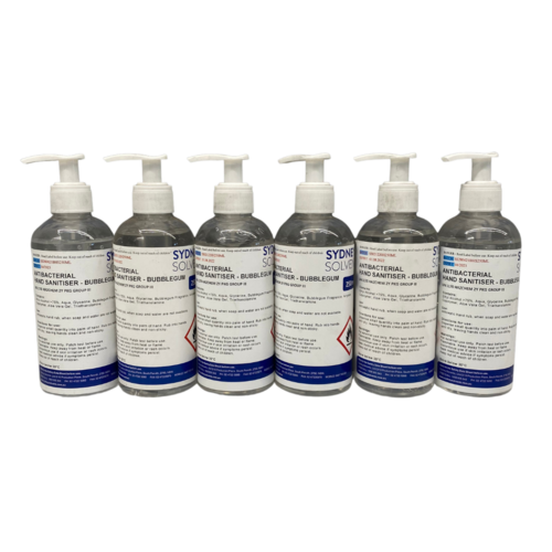 Bubblegum Antibacterial Instant Hand Sanitiser Gel 6 x 250mL Pack