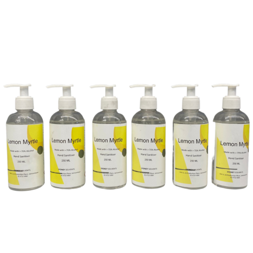 Lemon Myrtle Antibacterial Instant Hand Sanitiser Gel 6 X 250ml Pack