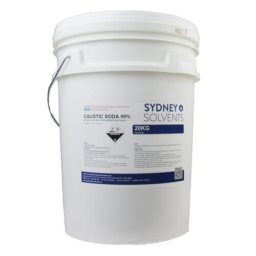 Caustic Soda Pearl Sodium Hydroxide Lye 20kg Bucket