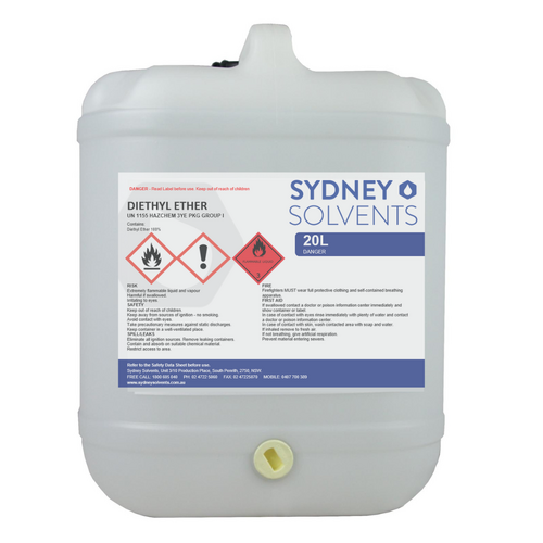 Diethyl Ether 20 litre - NO SHIPPING AVAILABLE