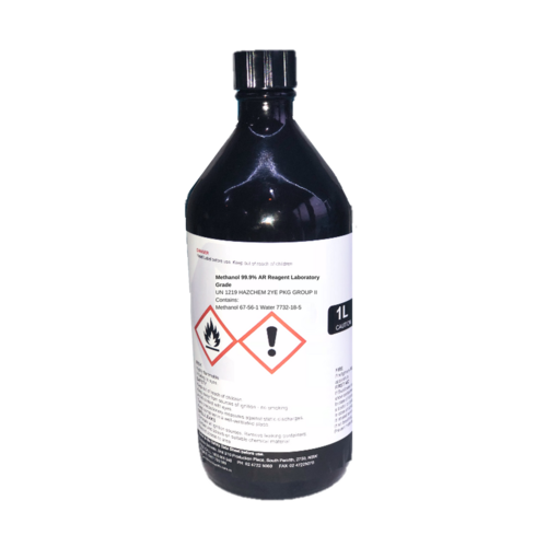 Methanol 99.9% AR Reagent Laboratory Grade 1 Litre