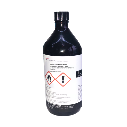 Methyl Ethyl Ketone AR Reagent Laboratory Grade 1 Litre