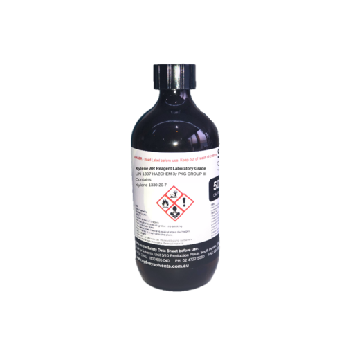 Xylene AR Reagent Laboratory Grade 500ml